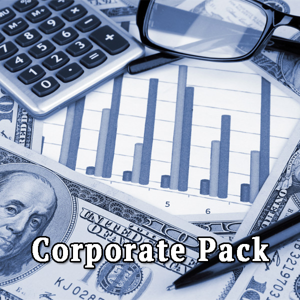 Dollars and calculator, pack corporate